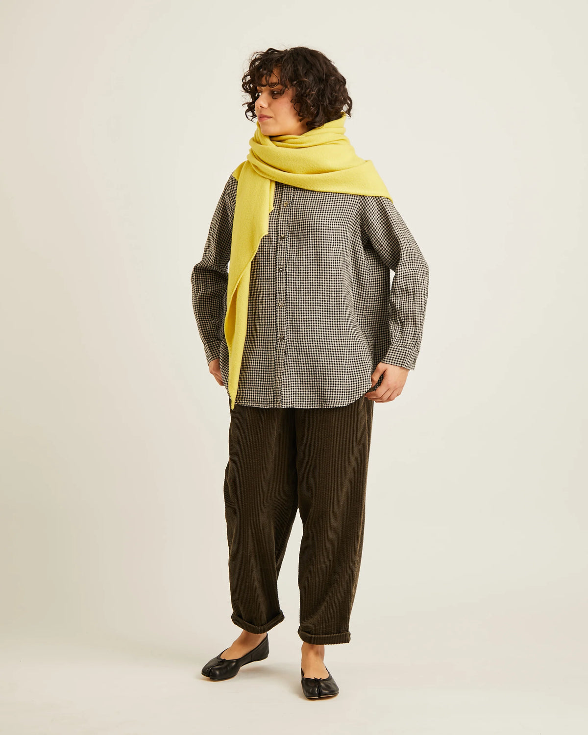 Naïf | Josephine Shawl - Yellow Lime