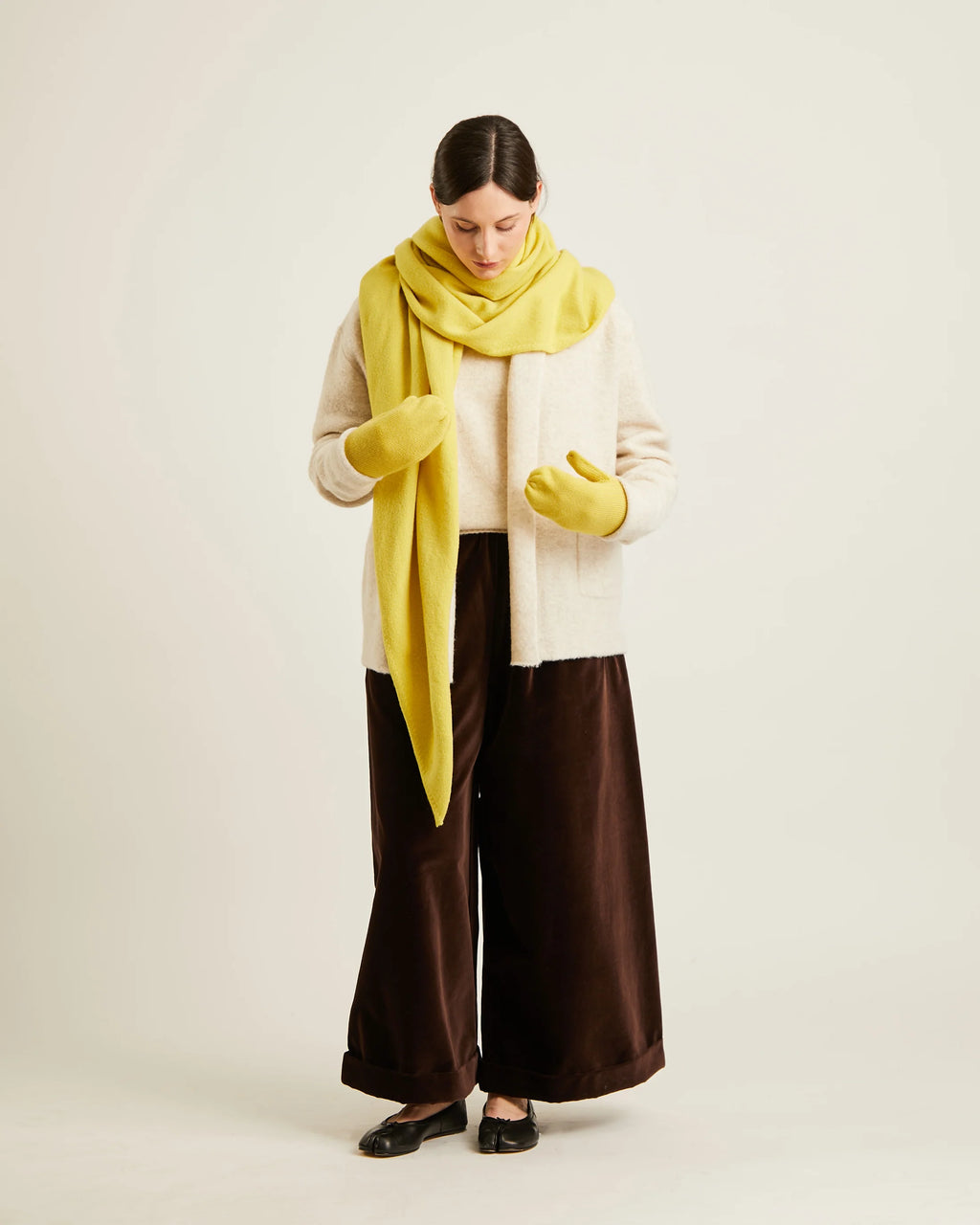 Naïf | Josephine Shawl - Yellow Lime