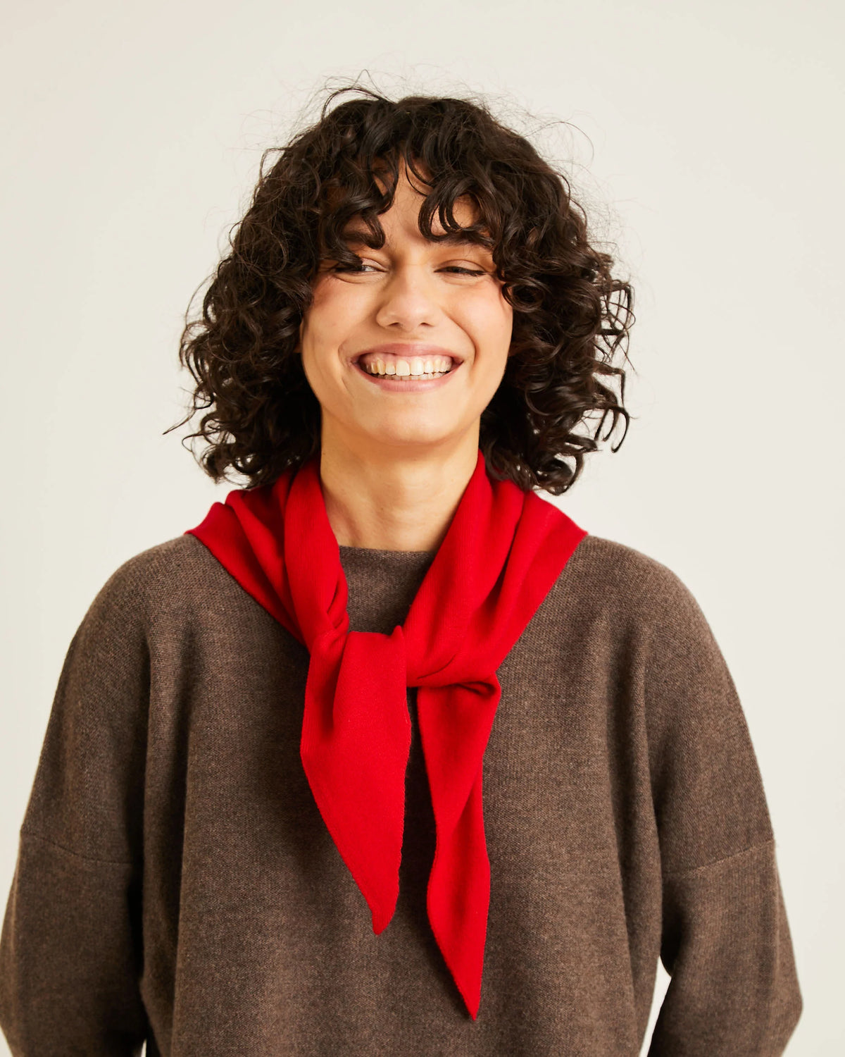 Naïf | Josette Wool & Cashmere Scarf - Red