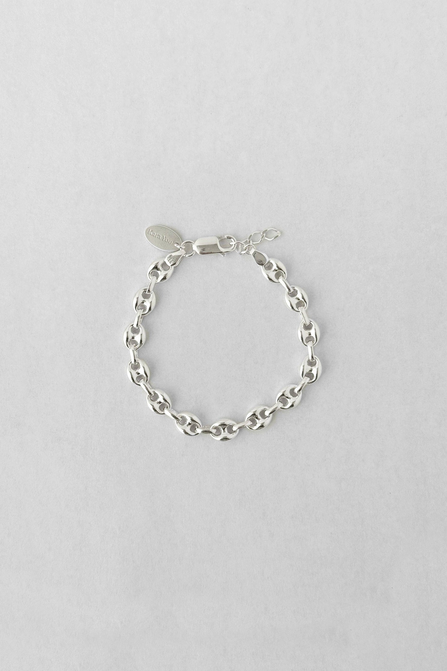 Kara Yoo | Gemma Wide Bracelet - Silver