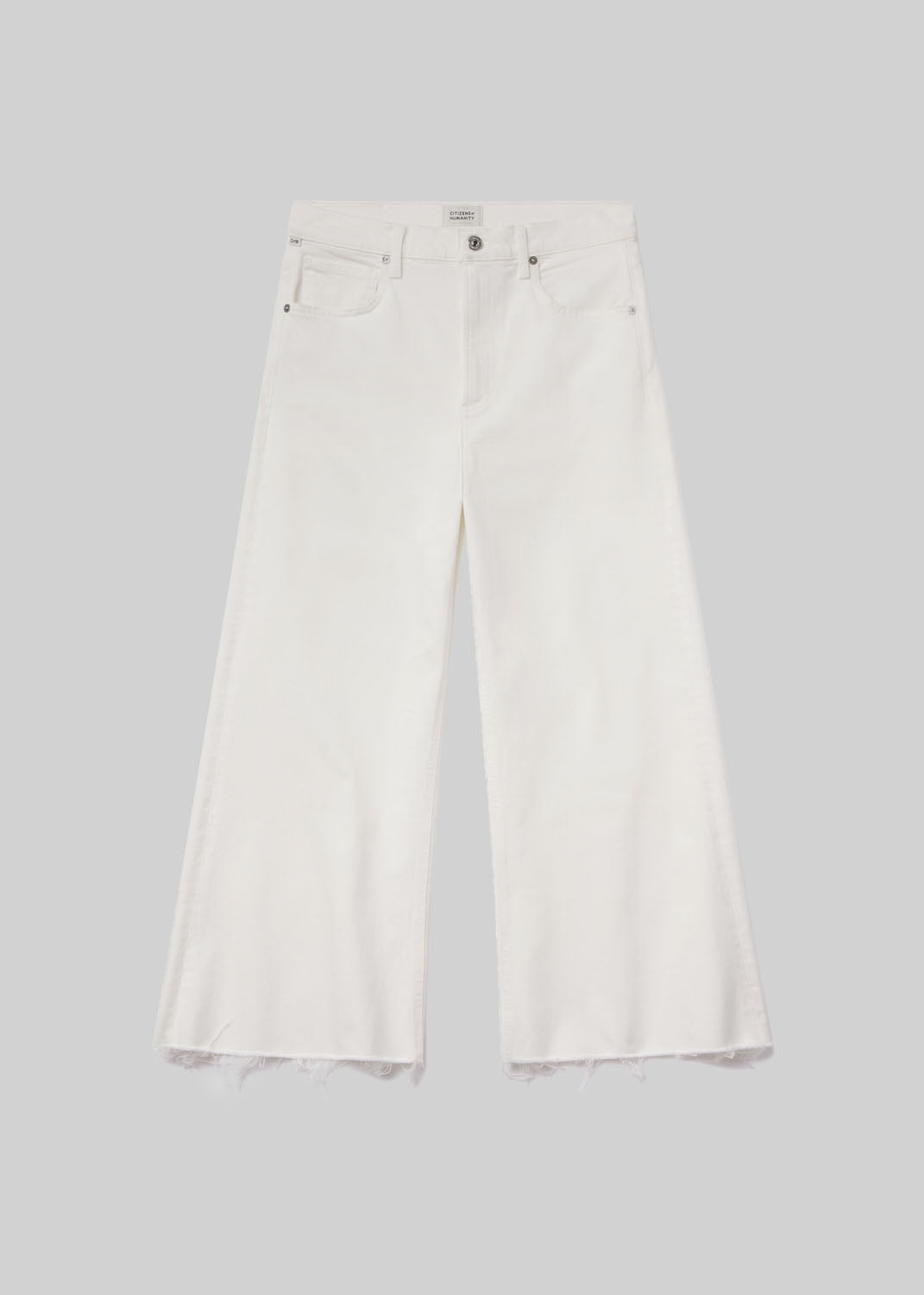 Citizens of Humanity | Lyra Wide Leg Crop Raw Hem - Soft White