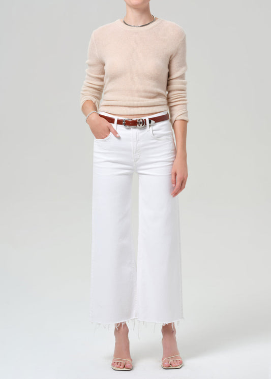 Citizens of Humanity | Lyra Wide Leg Crop Raw Hem - Soft White