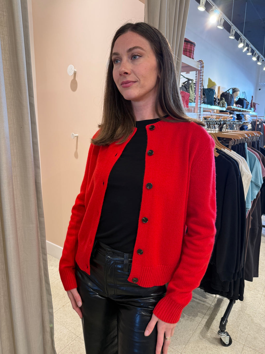 Naïf | Shelly Wool Cardigan - Red