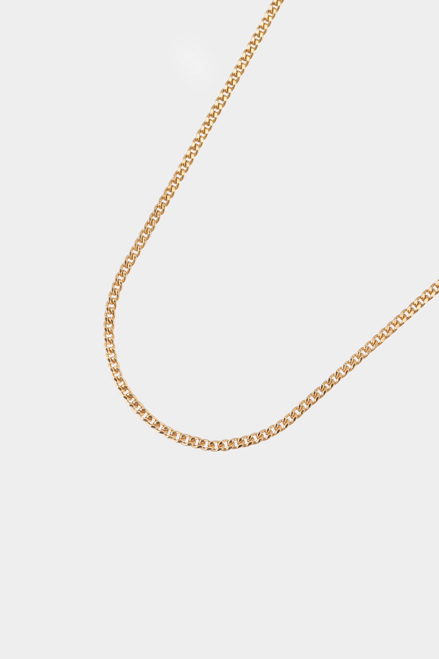 Kara Yoo | Thin Curb Necklace - Gold