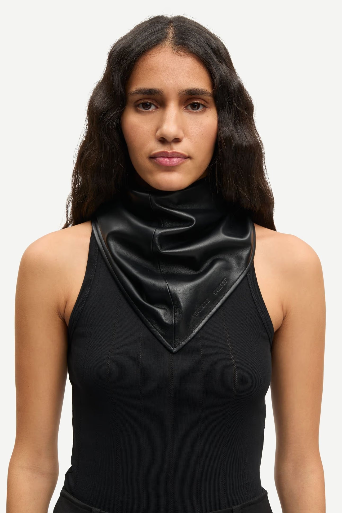 Samsøe Samsøe | Sadolly Leather Triangle Scarf