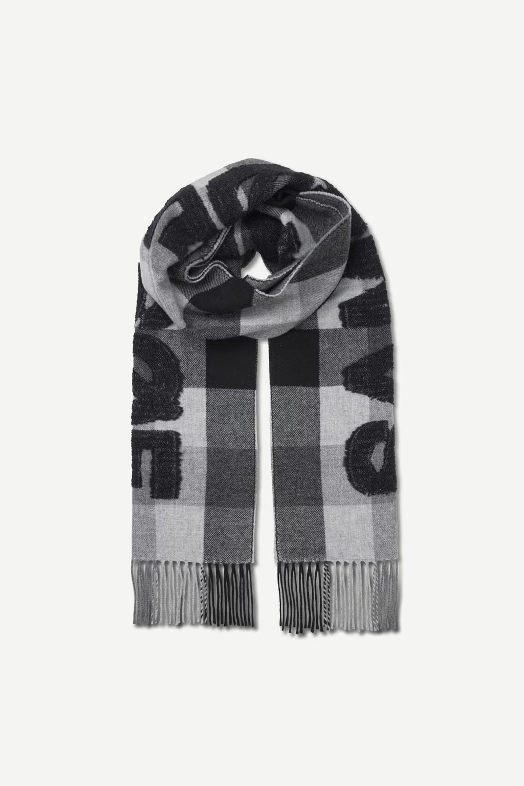Samsøe Samsøe | Sasamsoe Scarf - Grey Melange Plaid