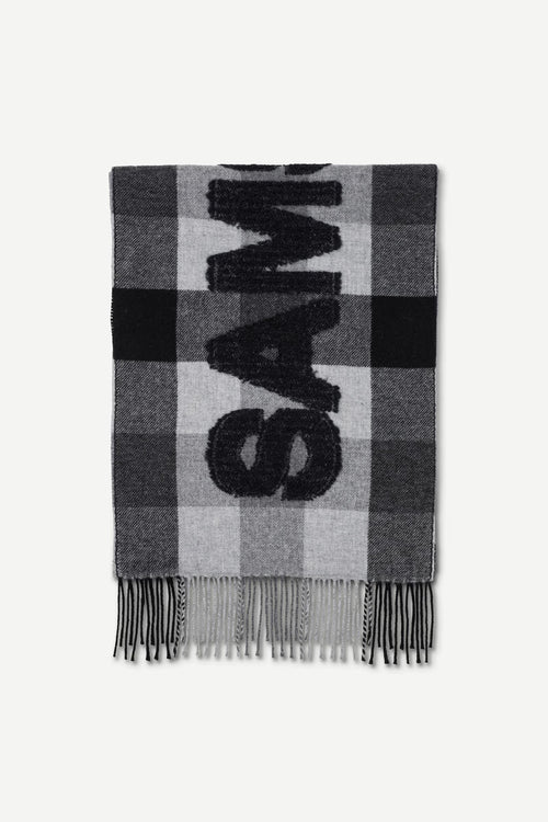 Samsøe Samsøe | Sasamsoe Scarf - Grey Melange Plaid
