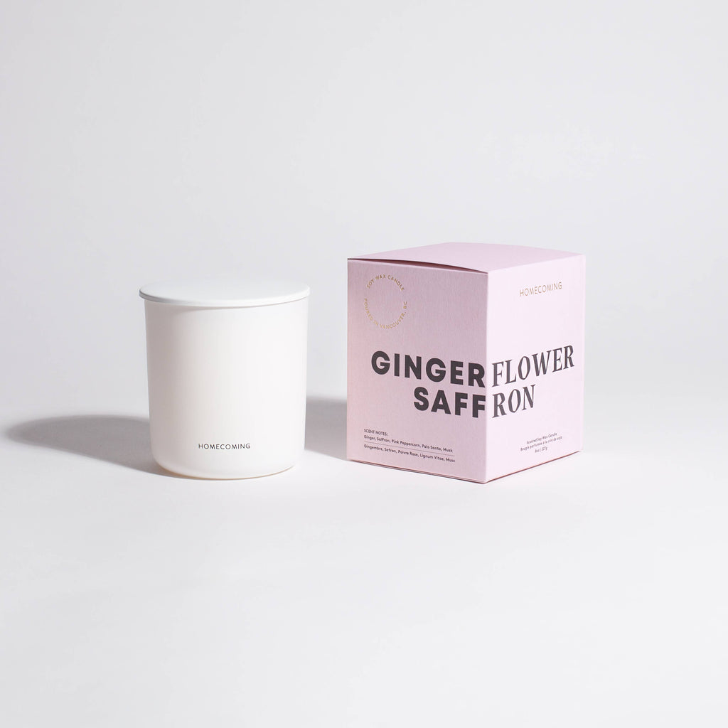 Homecoming | Ginger Flower Saffron Soy Wax Candle