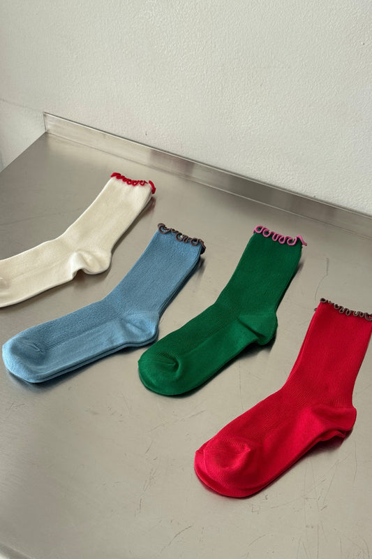 Le Bon Shoppe | Ruffled Modal Socks - 4 Colors