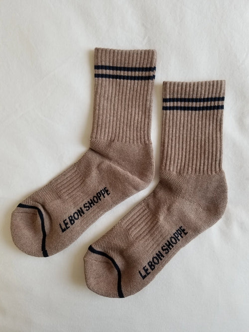 Le Bon Shoppe | Boyfriend Socks - Cocoa