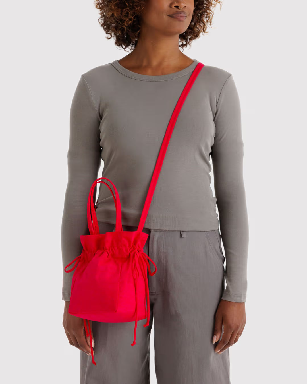 Baggu | Nylon Drawstring Bag - Candy Apple