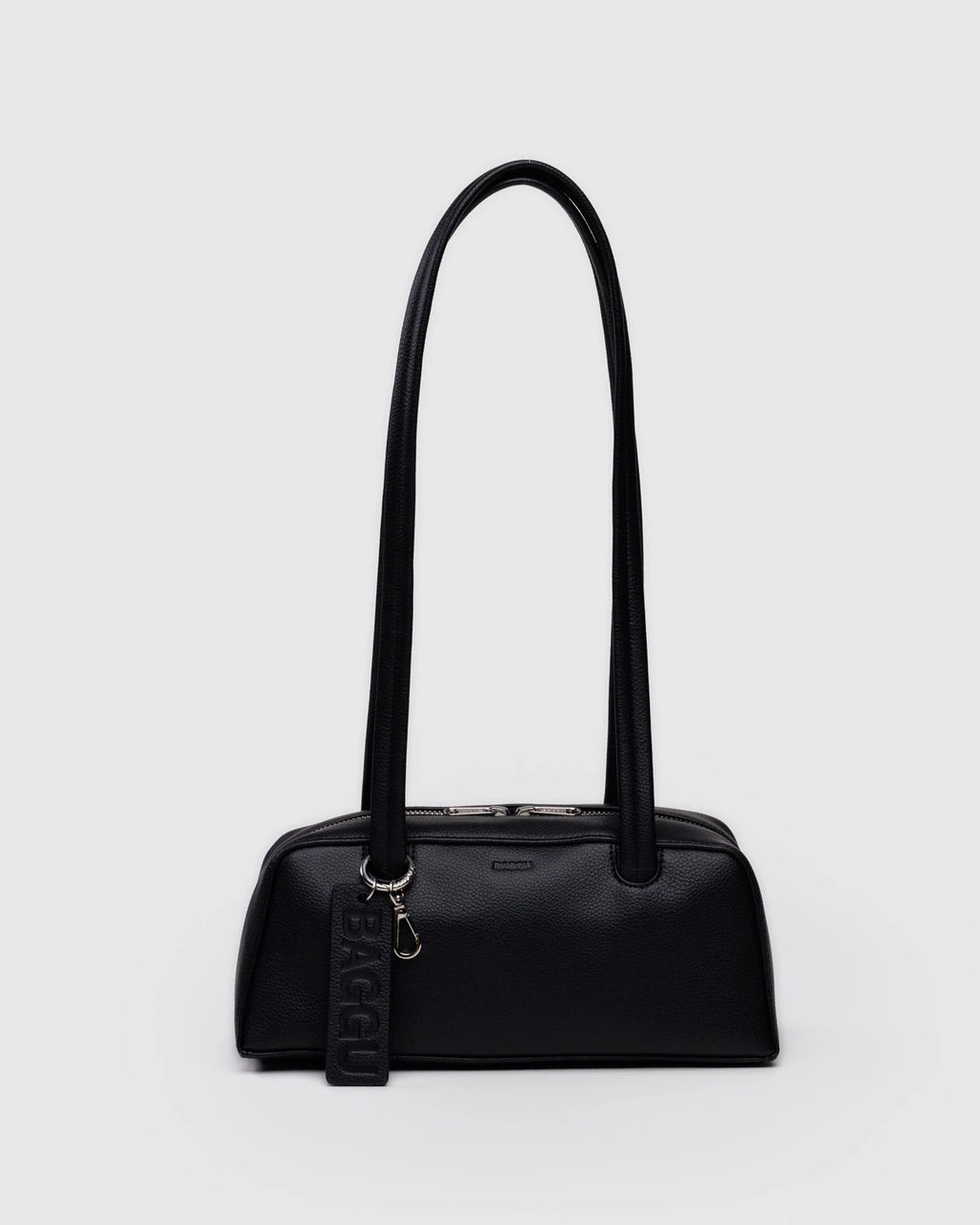 Baggu | Small Recycled Leather Bowler Bag - Black