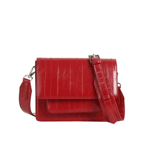 HVISK | Cayman Pocket Stroke Structure Bag - Scarlet Red