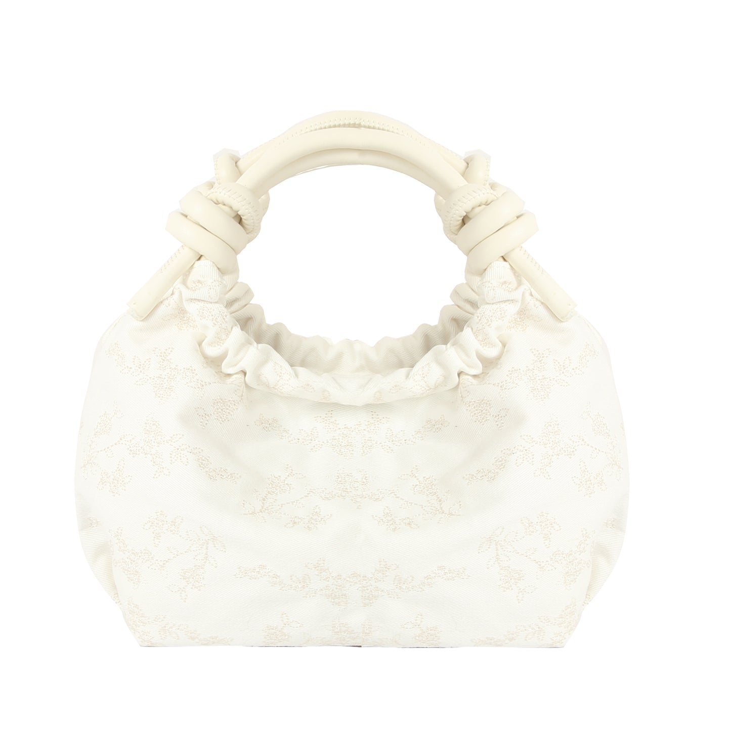 HVISK | Jolly Canvas Embroidery Bag - Pearl