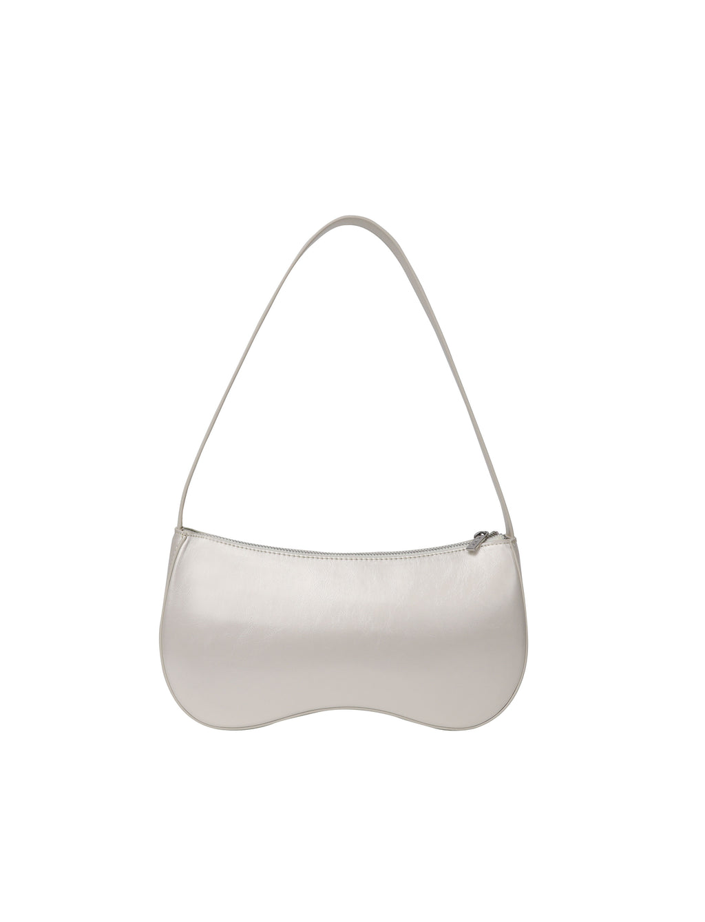 HVISK | Basal Shiny Structure Bag - Pearl