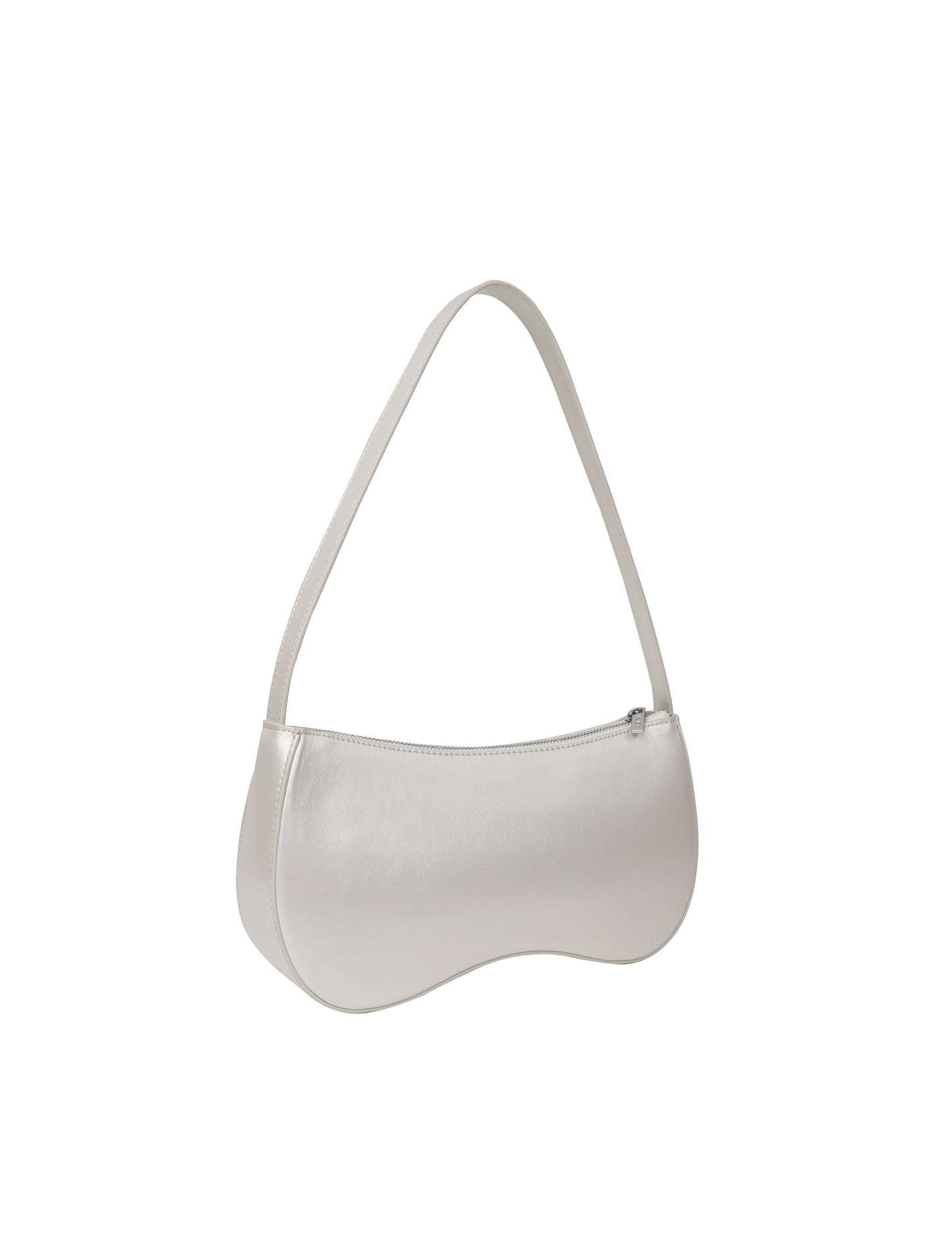 HVISK | Basal Shiny Structure Bag - Pearl