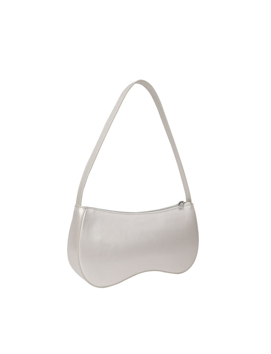 HVISK | Basal Shiny Structure Bag - Pearl