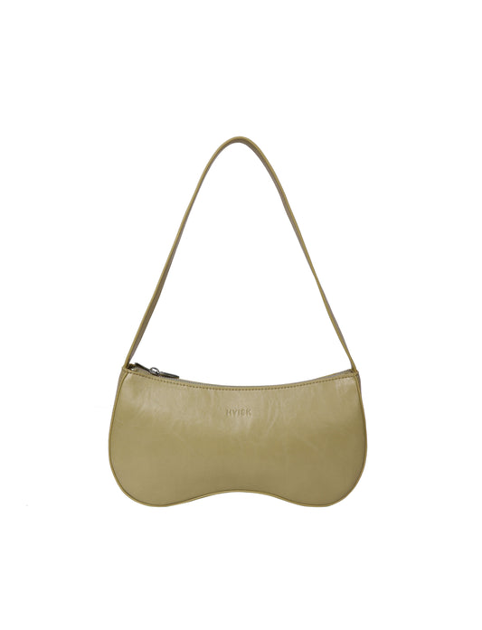 HVISK | Basal Glossy Structure Bag - Matcha Green