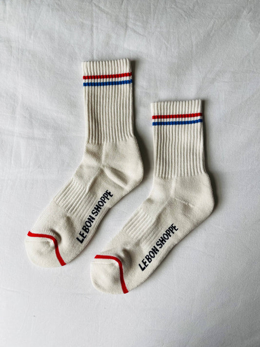 Le Bon Shoppe | Boyfriend Socks - Milk