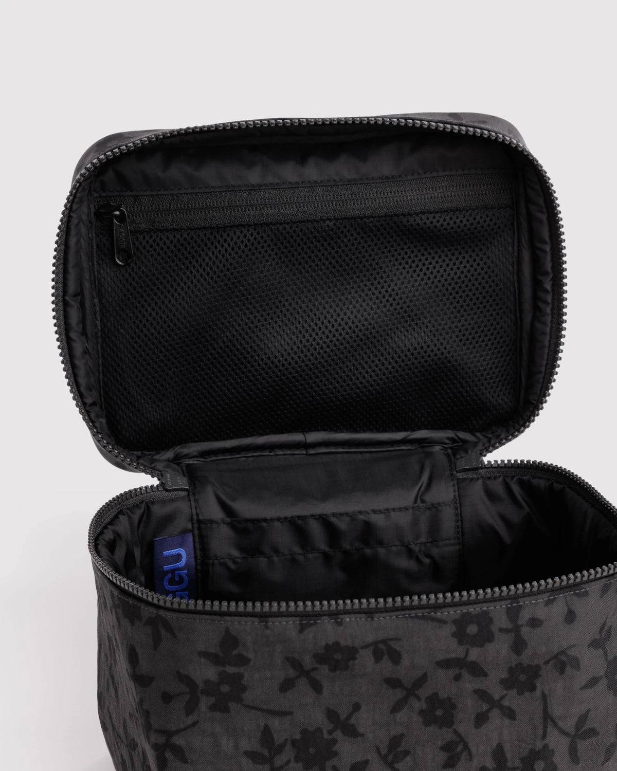 Baggu | Large Cosmetic Case - Charcoal Ditsy Floral