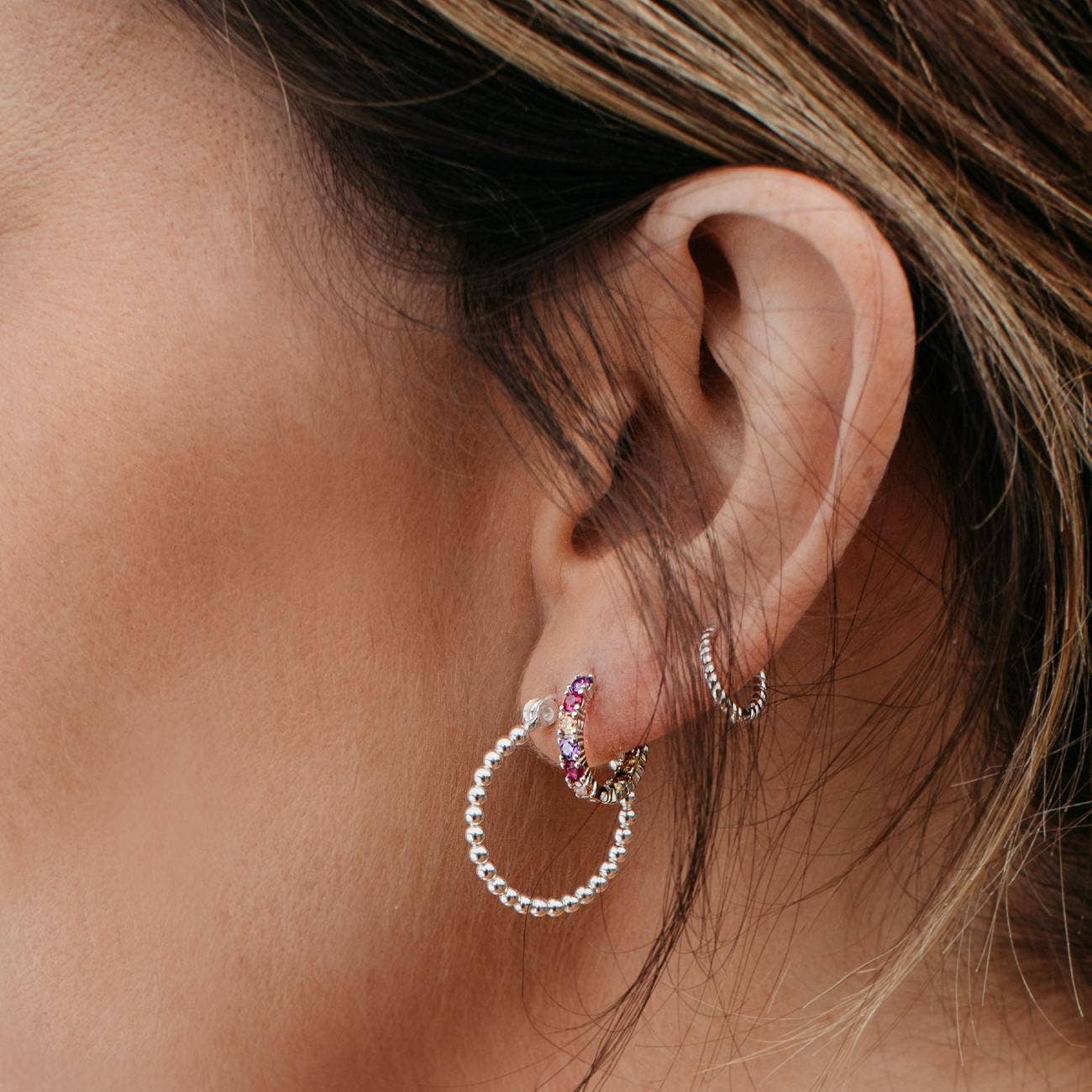 Love Local Jewelry | Malea Hoops 11mm - Silver