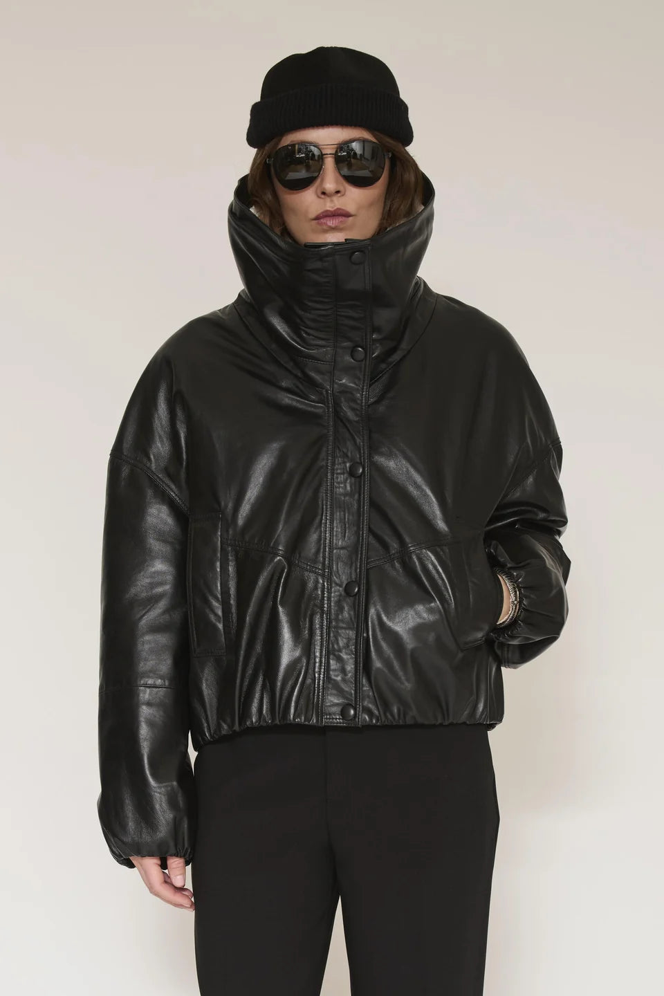 MKT Studio | Marcus Leather Jacket - Black