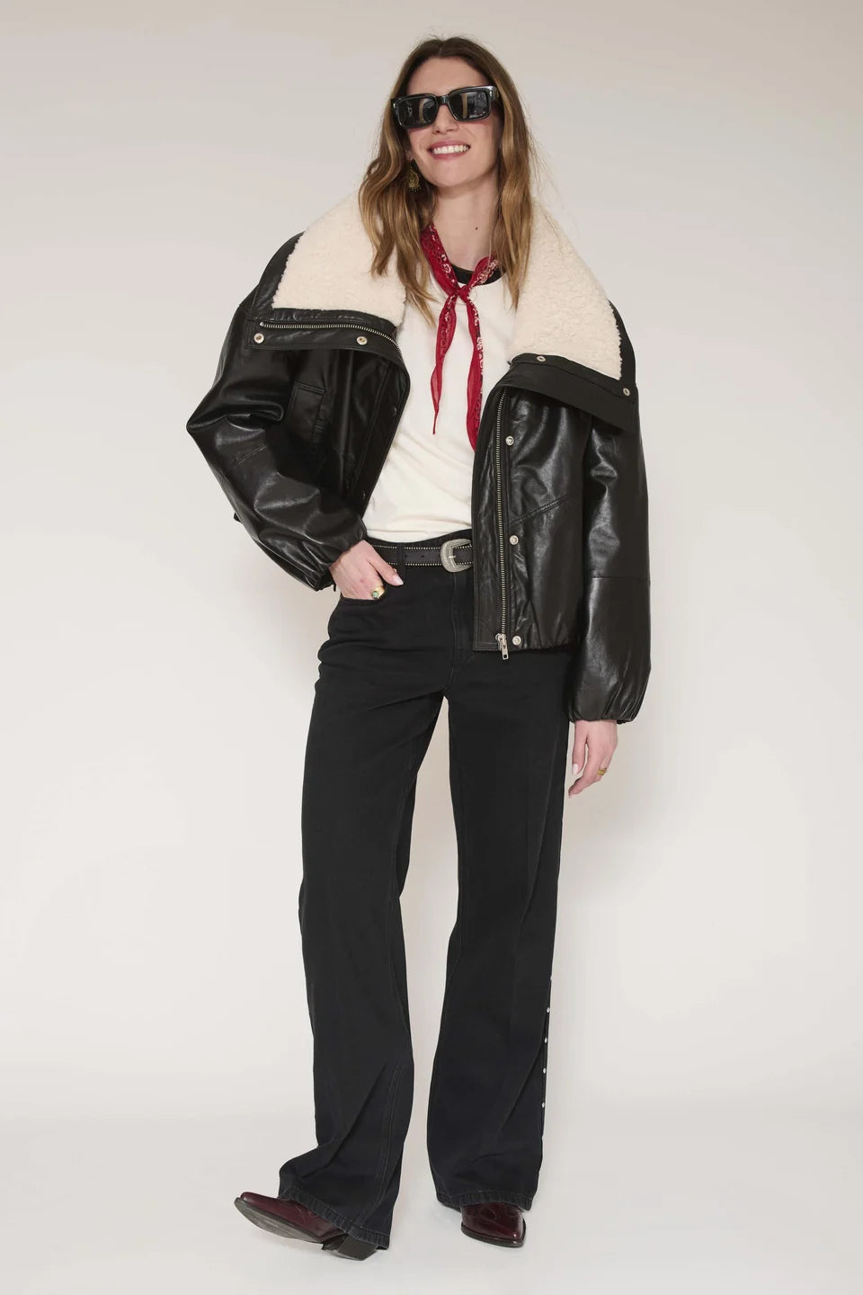 MKT Studio | Marcus Leather Jacket - Black