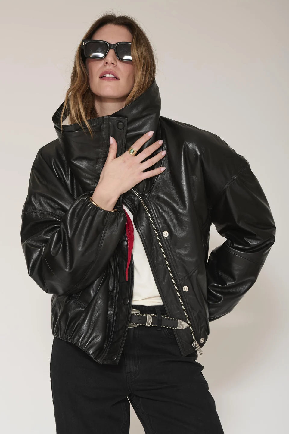 MKT Studio | Marcus Leather Jacket - Black
