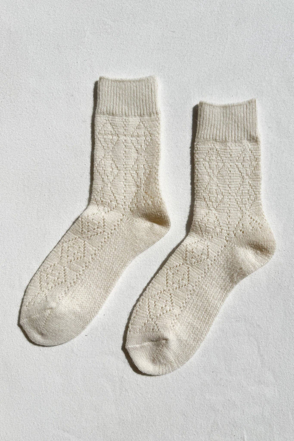 Le Bon Shoppe | Cashmere Pointelle Socks - Cream