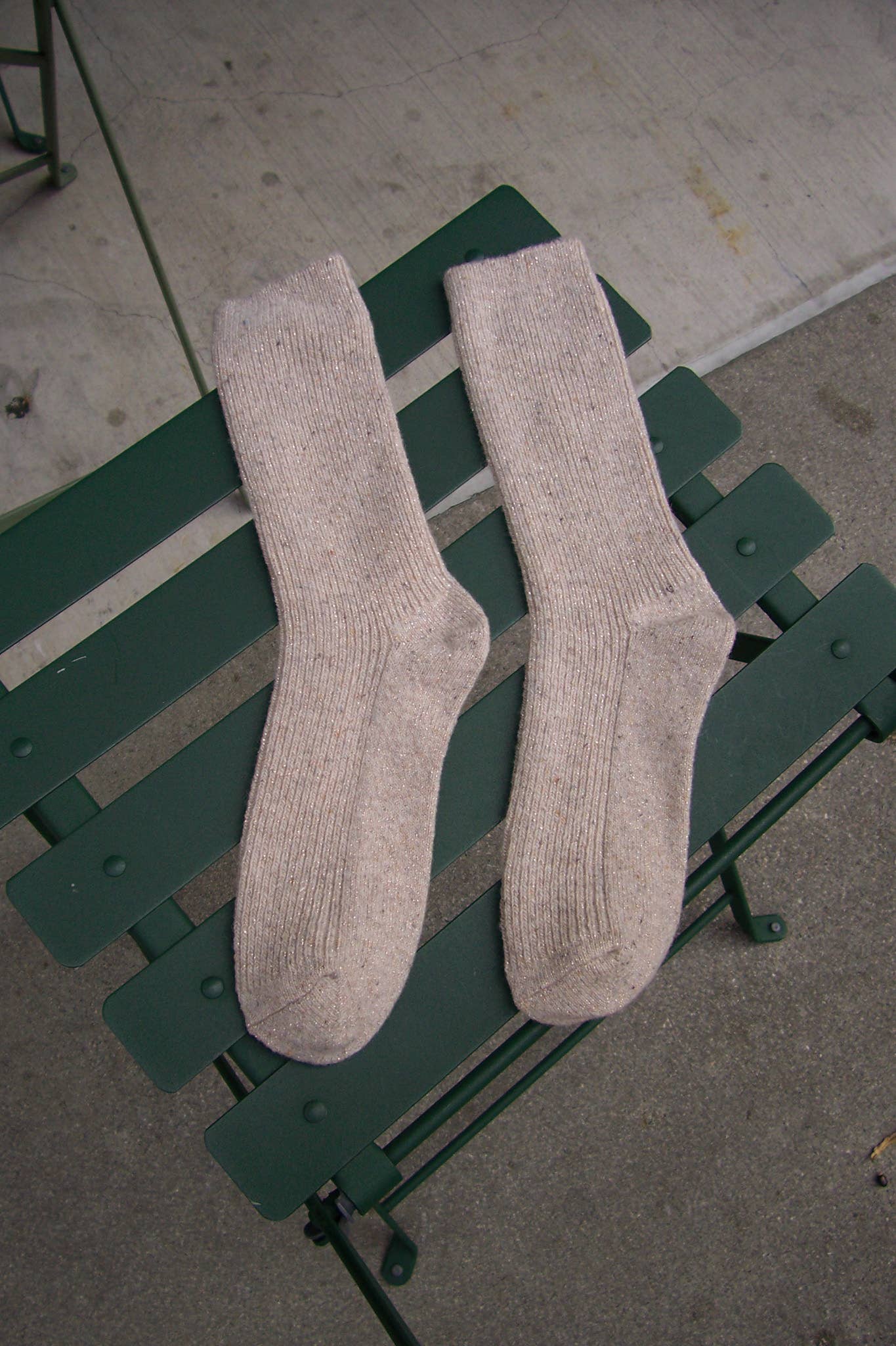 Le Bon Shoppe | Winter Sparkle Socks - Champagne