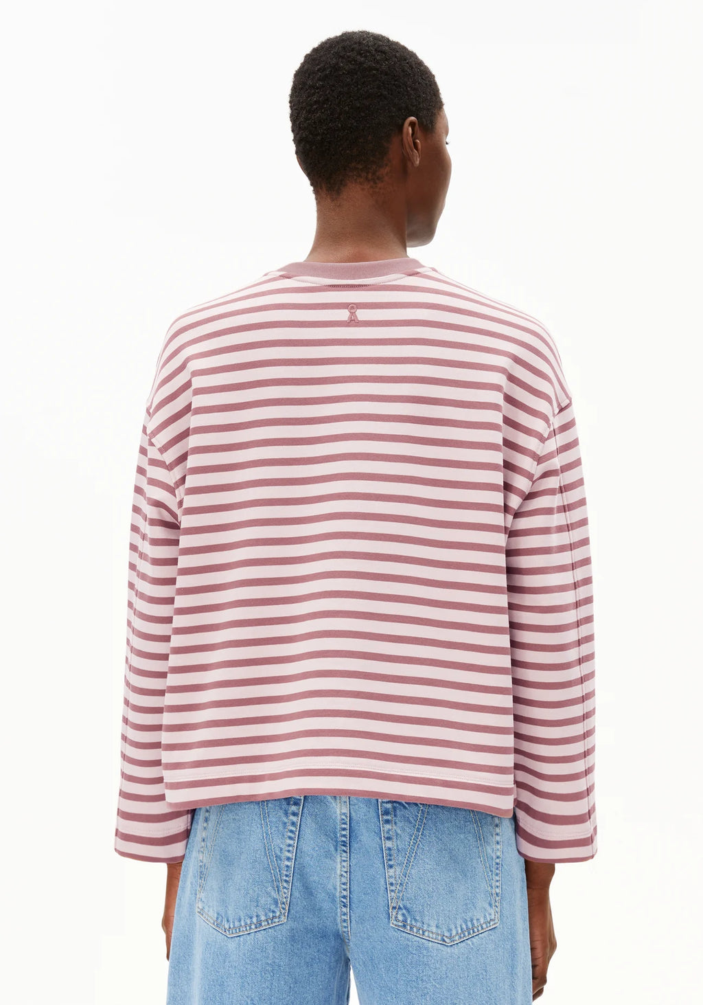 ARMEDANGELS | Frankaa Maarlen Stripe Sweat - Ice Berry