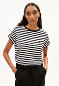 ARMEDANGELS | Idaara Stripes Tee - White/Black