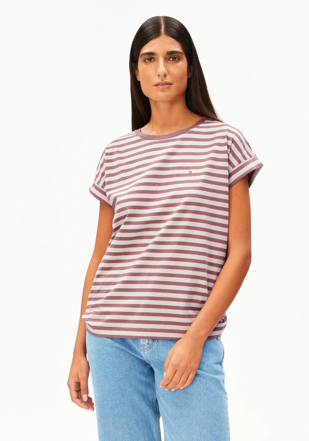 ARMEDANGELS | Idaara Stripes - Grape/ Berry