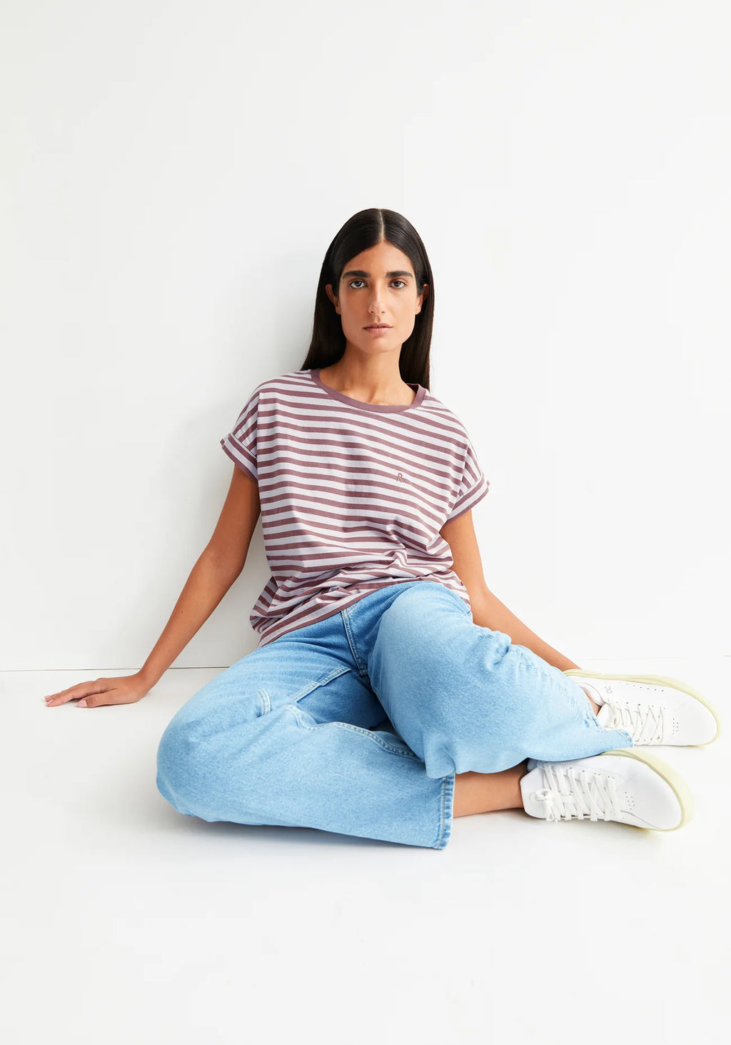 ARMEDANGELS | Idaara Stripes - Grape/ Berry
