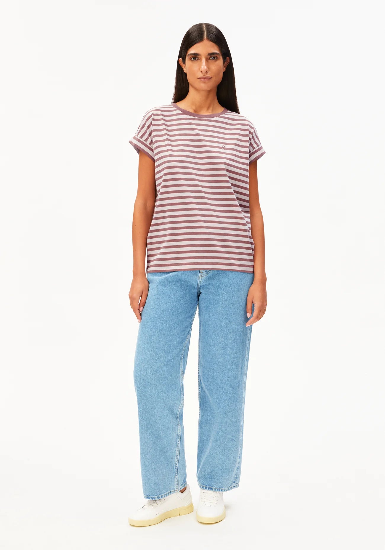 ARMEDANGELS | Idaara Stripes - Grape/ Berry