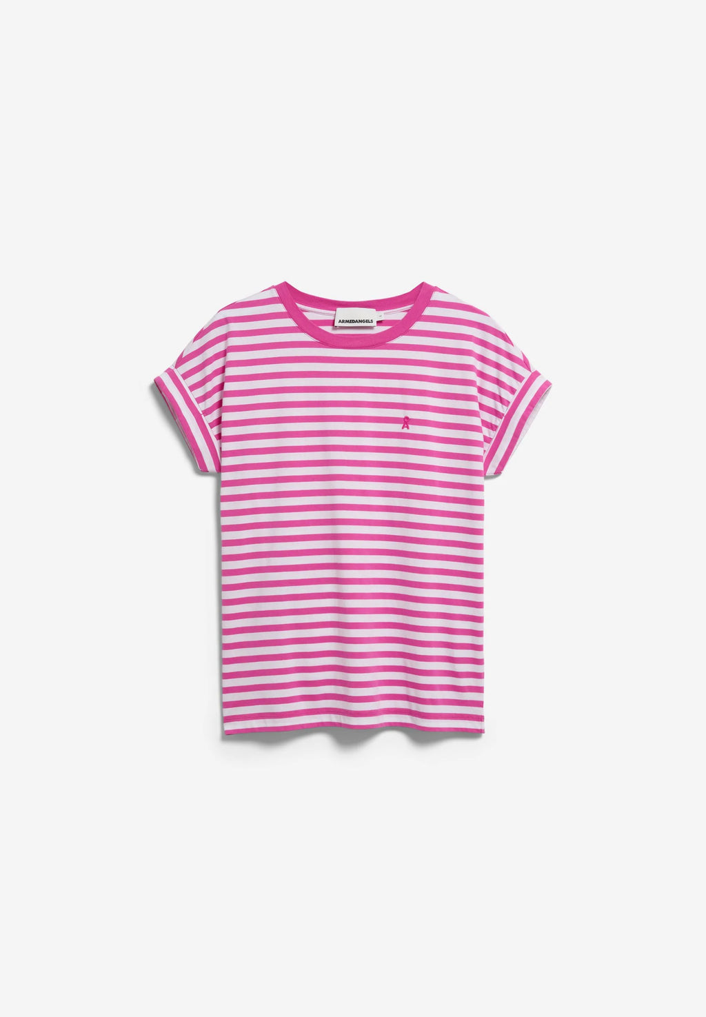 ARMEDANGELS | Idaara Stripes - White + Very Berry