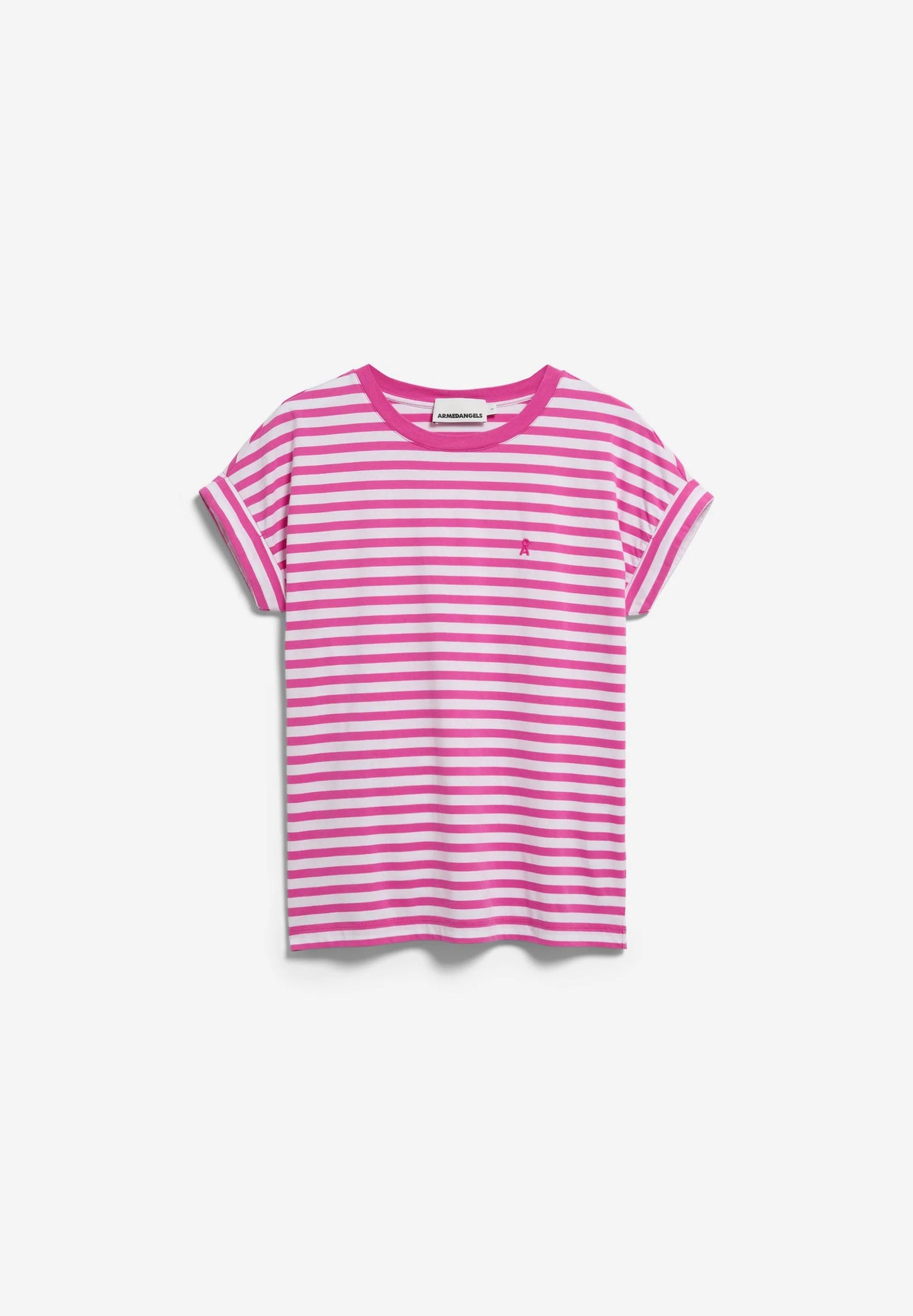 ARMEDANGELS | Idaara Stripes - White + Very Berry