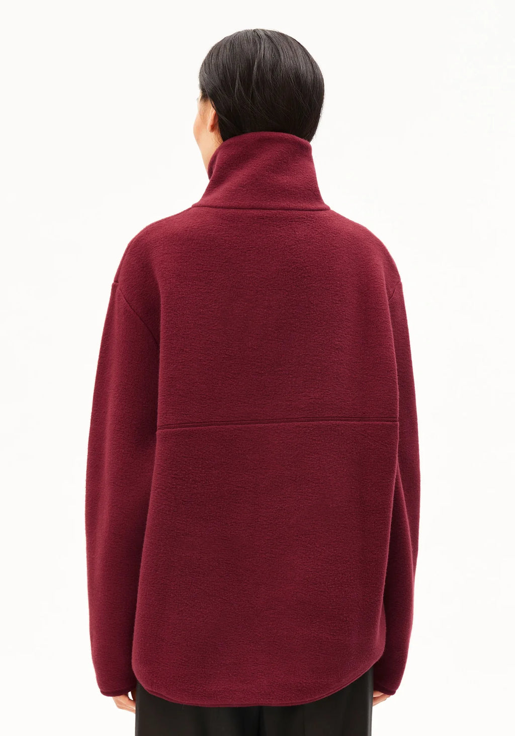ARMEDANGELS | Haarleenaa Cotton Fleece Sweat - Red Velvet