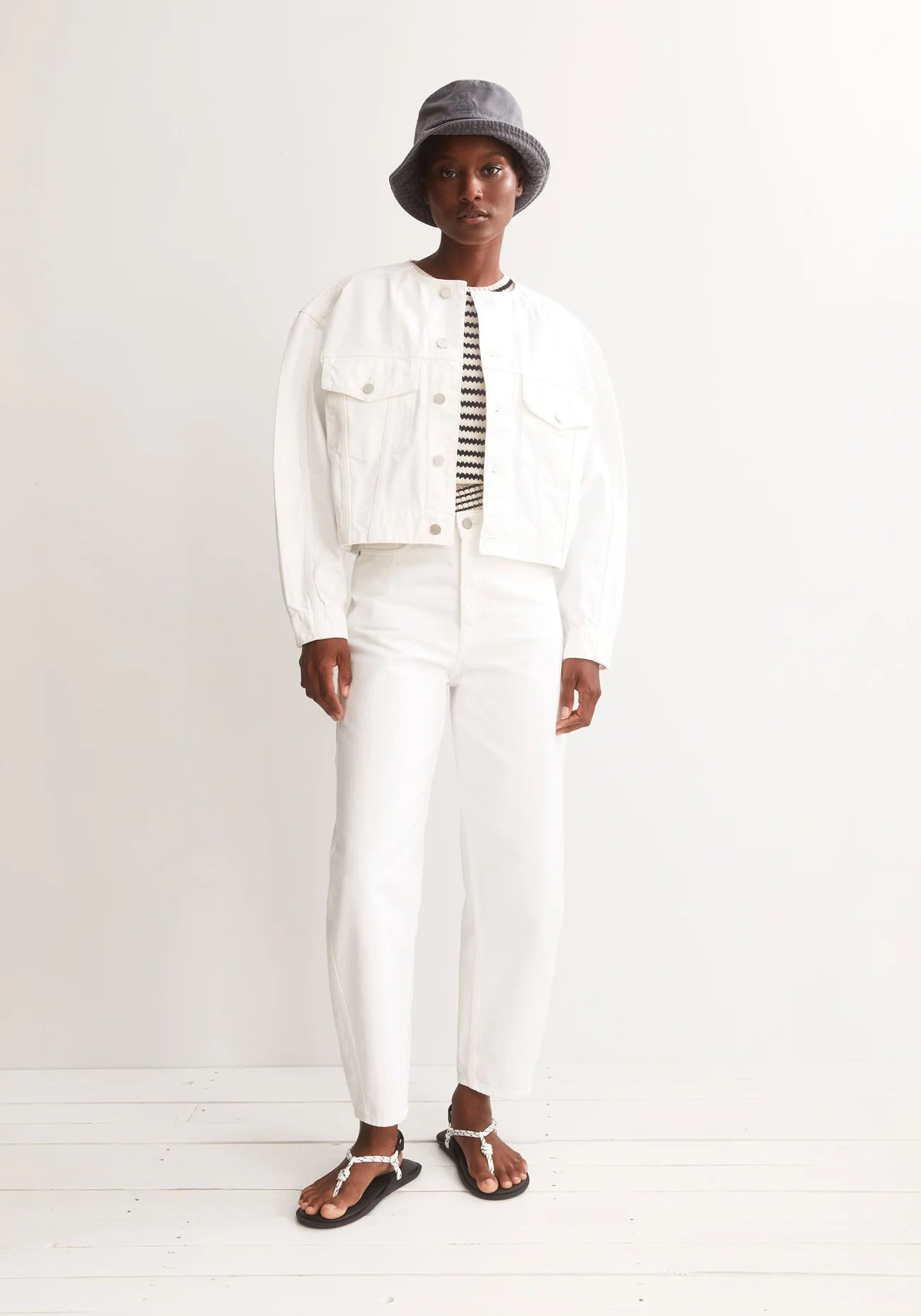 ARMEDANGELS | Loose Denim Jacket - White