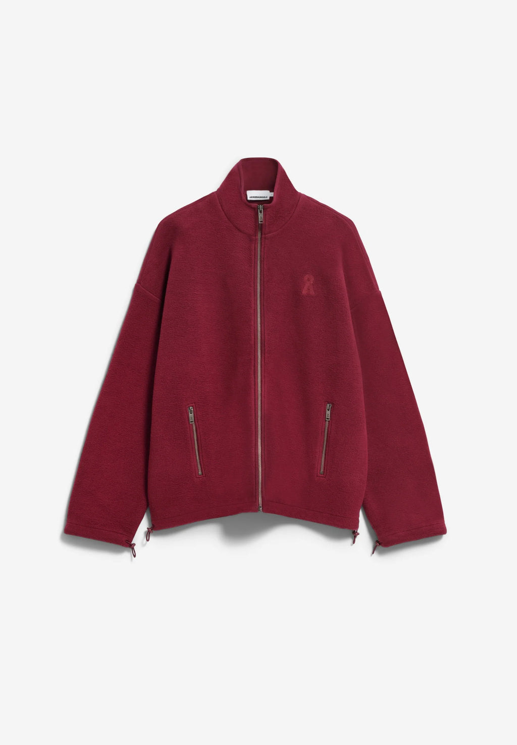 ARMEDANGELS | 100% Organic Cotton Fleece Jacket - Velvet Red