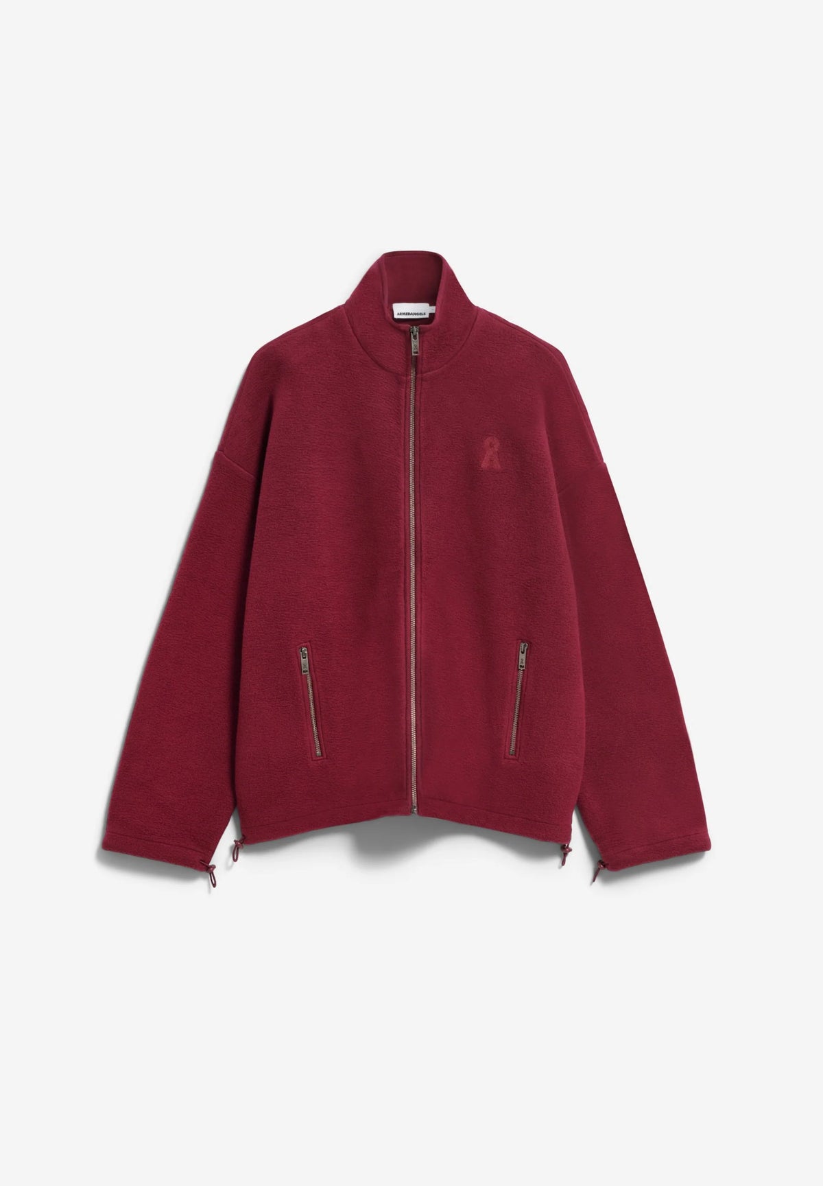 ARMEDANGELS | 100% Organic Cotton Fleece Jacket - Velvet Red