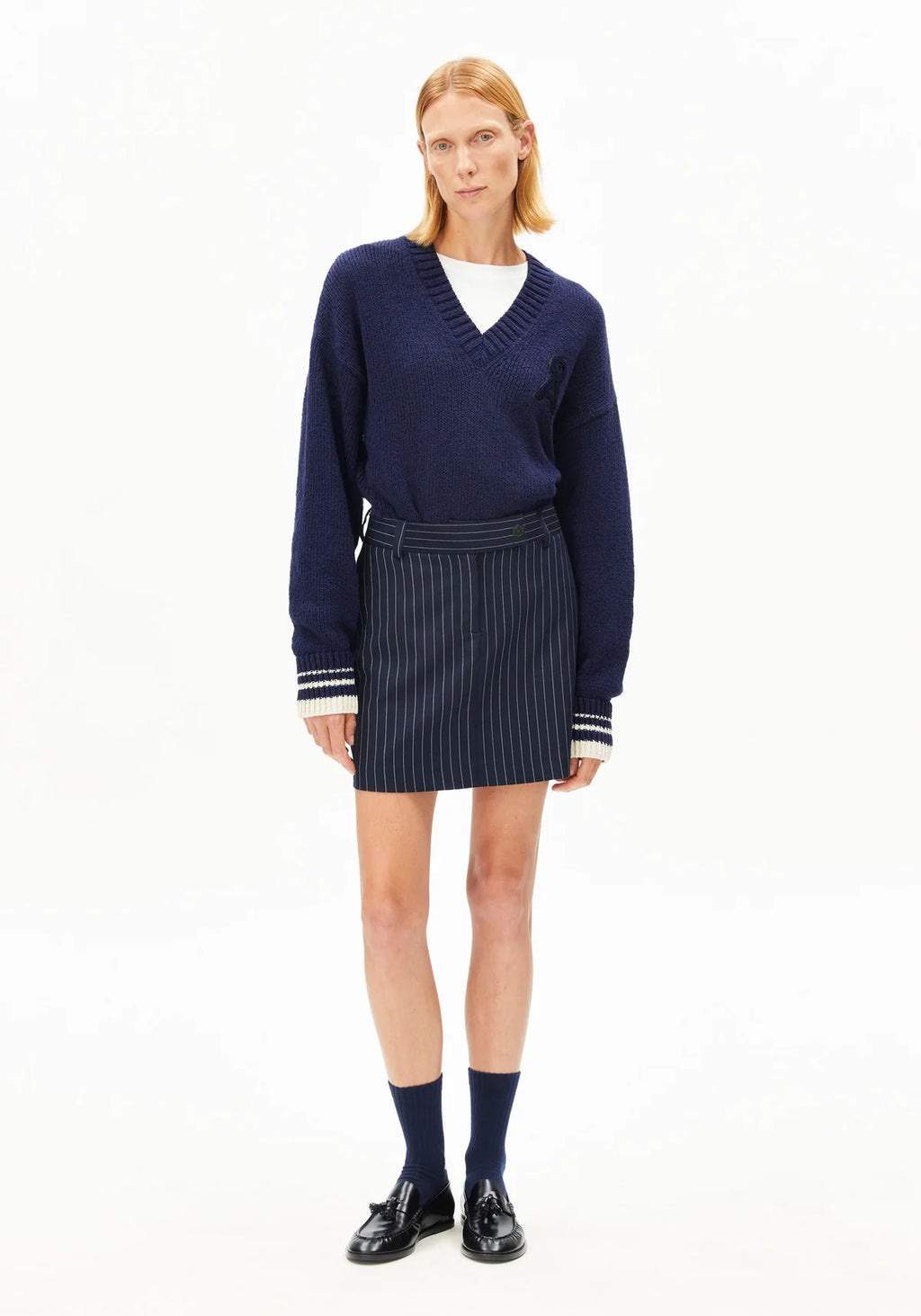 ARMEDANGELS | Pinstripe Mini Skirt