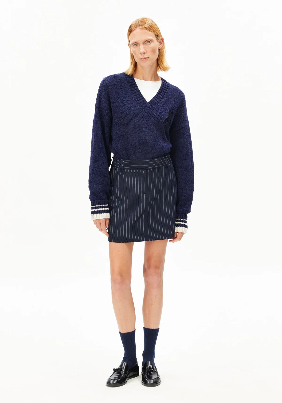 ARMEDANGELS | Pinstripe Mini Skirt
