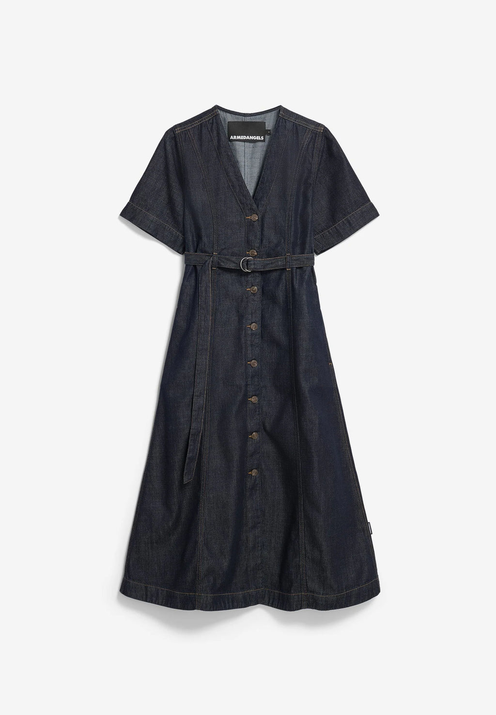 ARMEDANGELS | Belted Denim Midi Dress