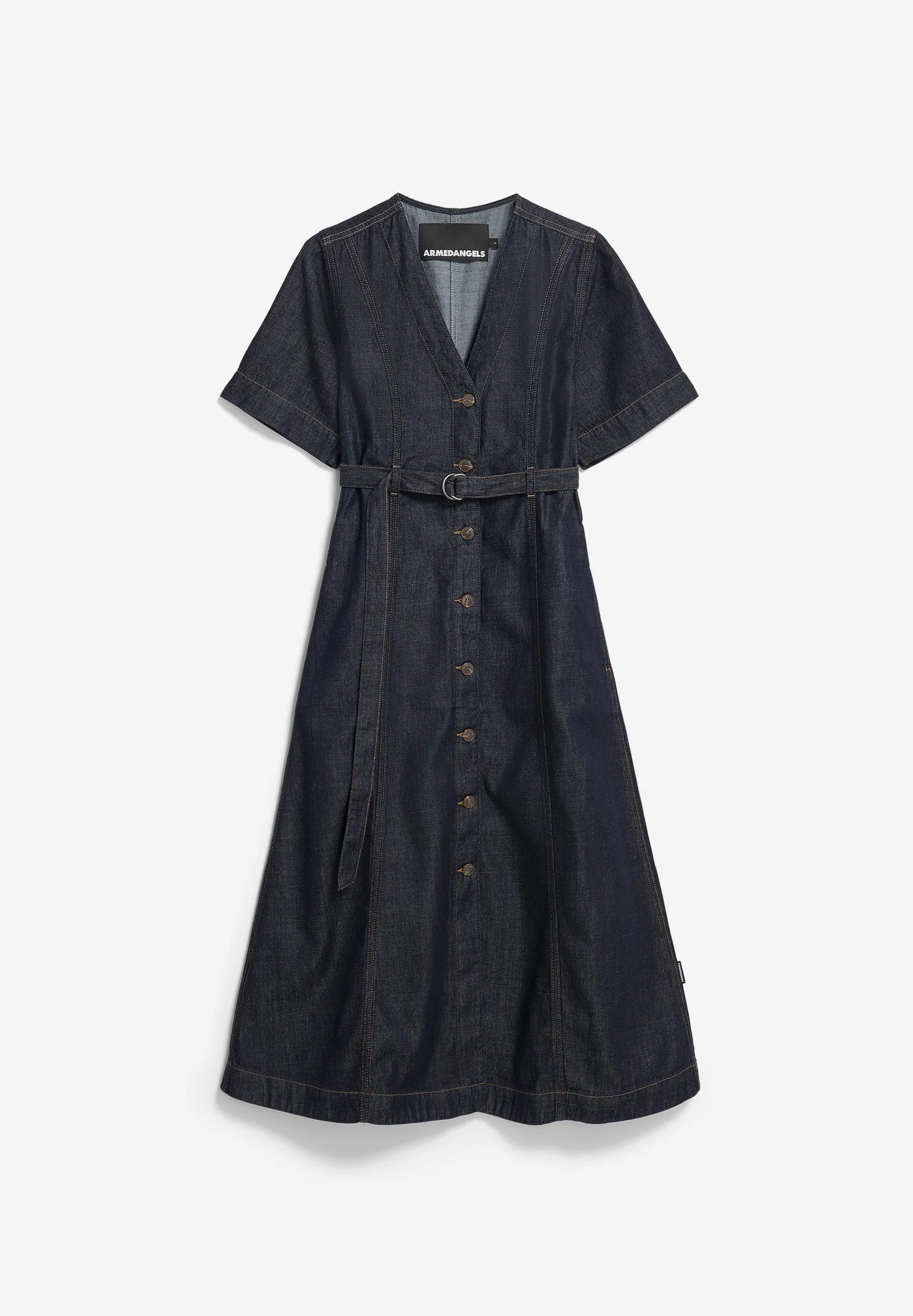 ARMEDANGELS | Belted Denim Midi Dress
