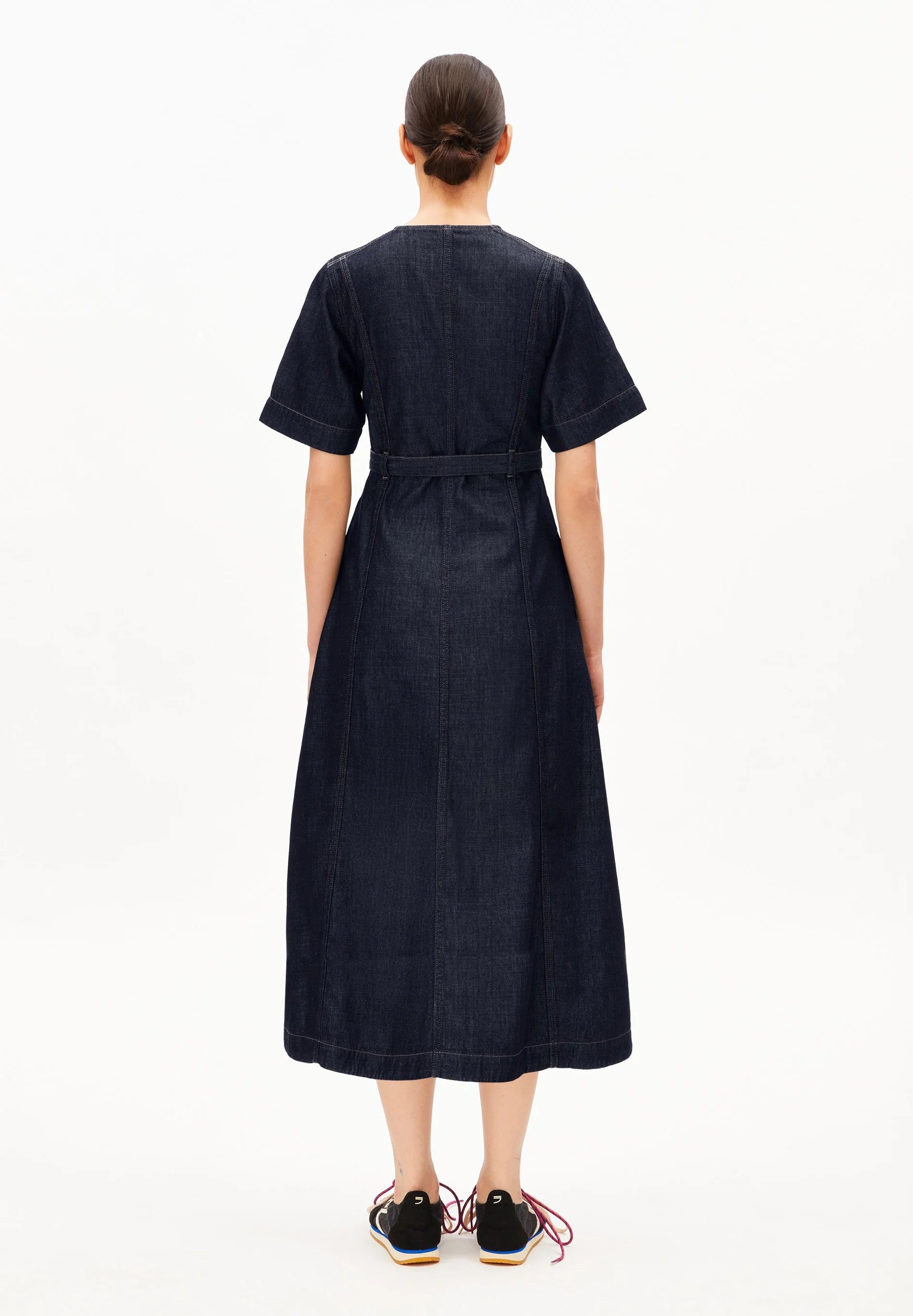 ARMEDANGELS | Belted Denim Midi Dress