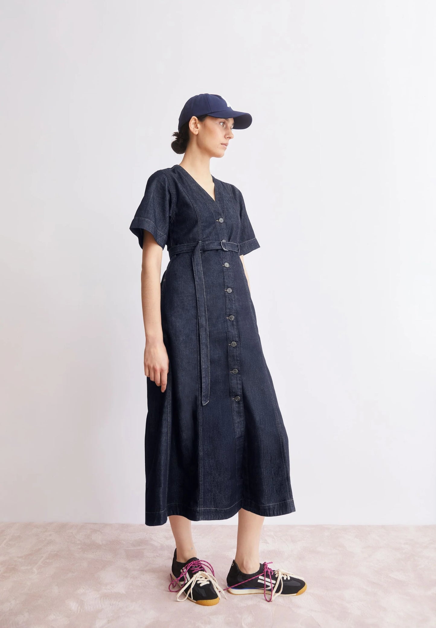 Armed Angels | Belted Denim Midi Dress