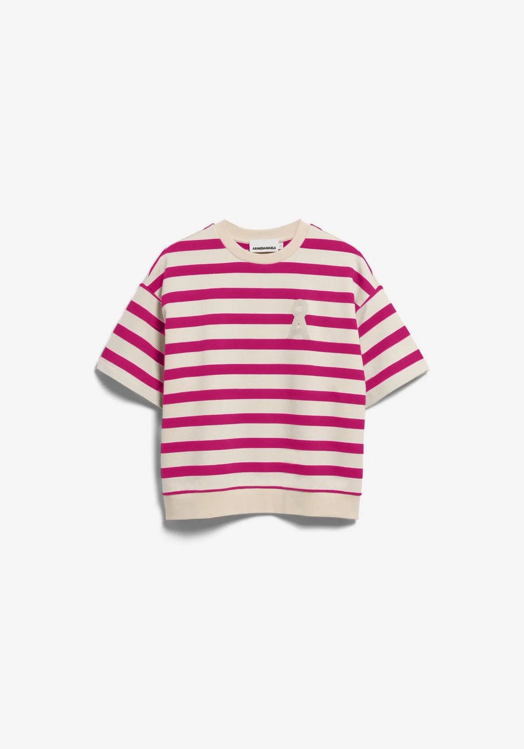 ARMEDANGELS | Bamikka Stripes - Undyed - Very Berry