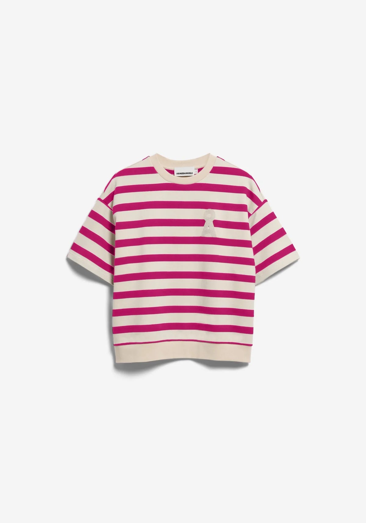 ARMEDANGELS | Bamikka Stripes - Undyed - Very Berry
