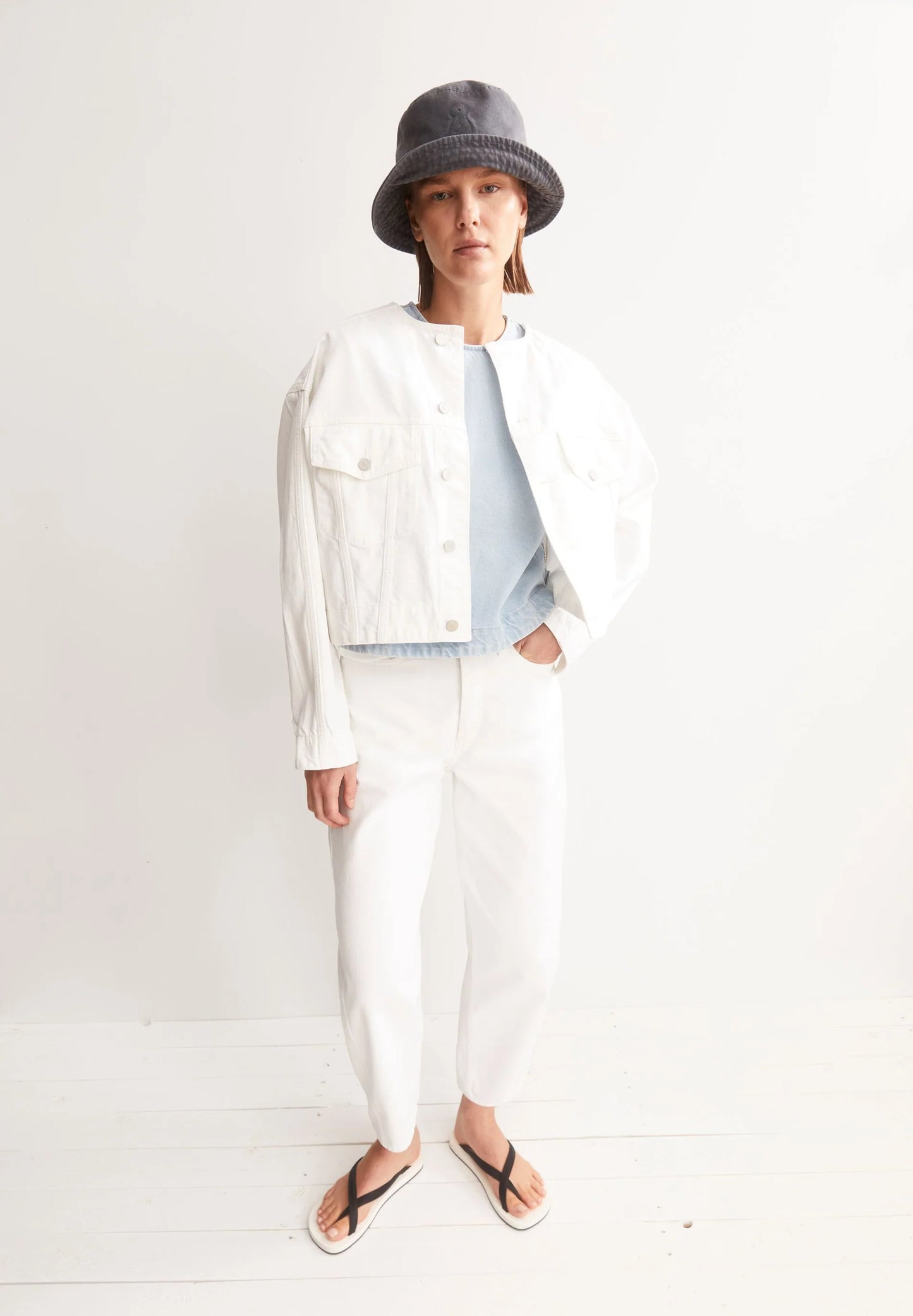 ARMEDANGELS | Loose Denim Jacket - White